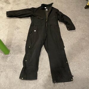 Walls Zero-Zone Insulated Coveralls Men's XL Regular Black Workwear Snow Suit